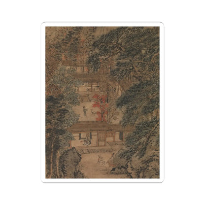 Wang Meng - Simple Retreat - ca. 1370 v4 - STICKER Vinyl Kiss-Cut Decal