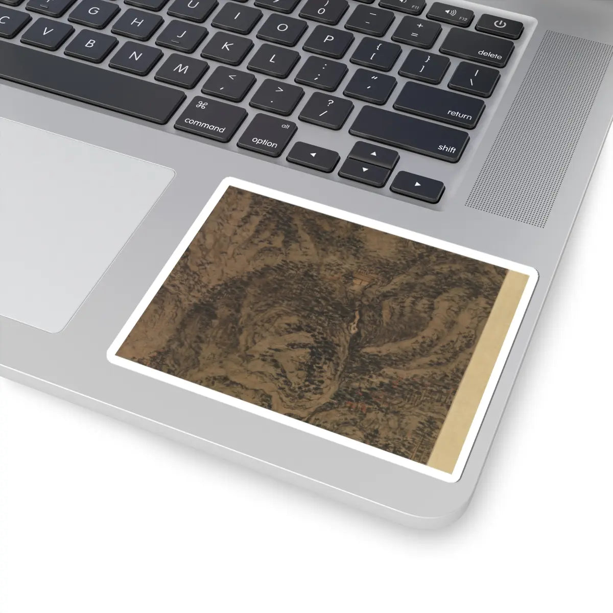 Wang Meng - Simple Retreat - ca. 1370 v5 - STICKER Vinyl Kiss-Cut Decal
