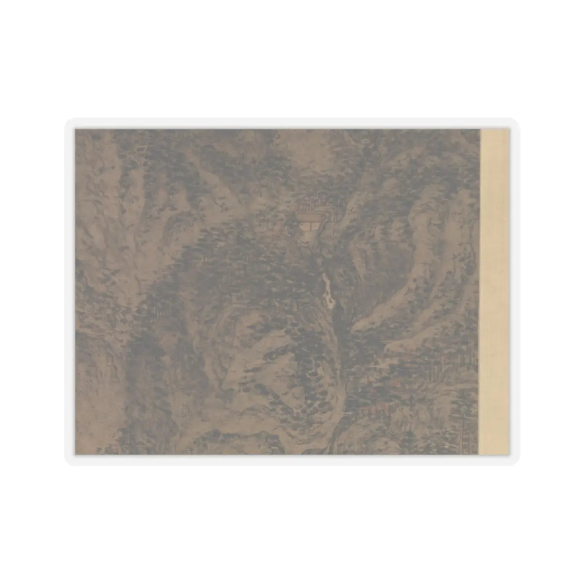 Wang Meng - Simple Retreat - ca. 1370 v5 - STICKER Vinyl Kiss-Cut Decal