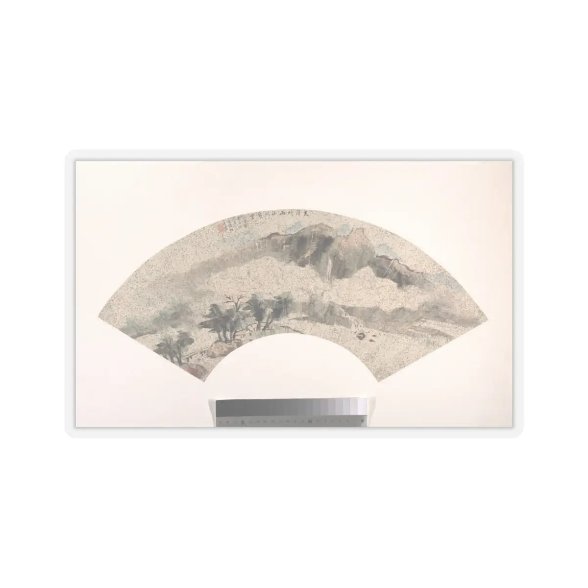 Wang Tingru - Landscape - 19th century - STICKER Vinyl Kiss-Cut Decal