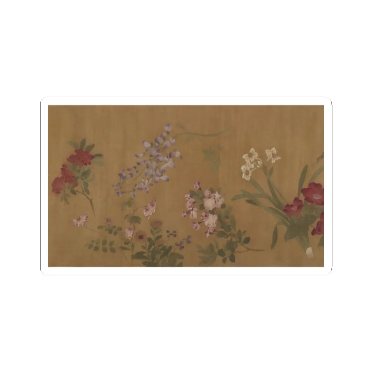 Wang Yuan - The Hundred Flowers - unknown v1 - STICKER Vinyl Kiss-Cut Decal