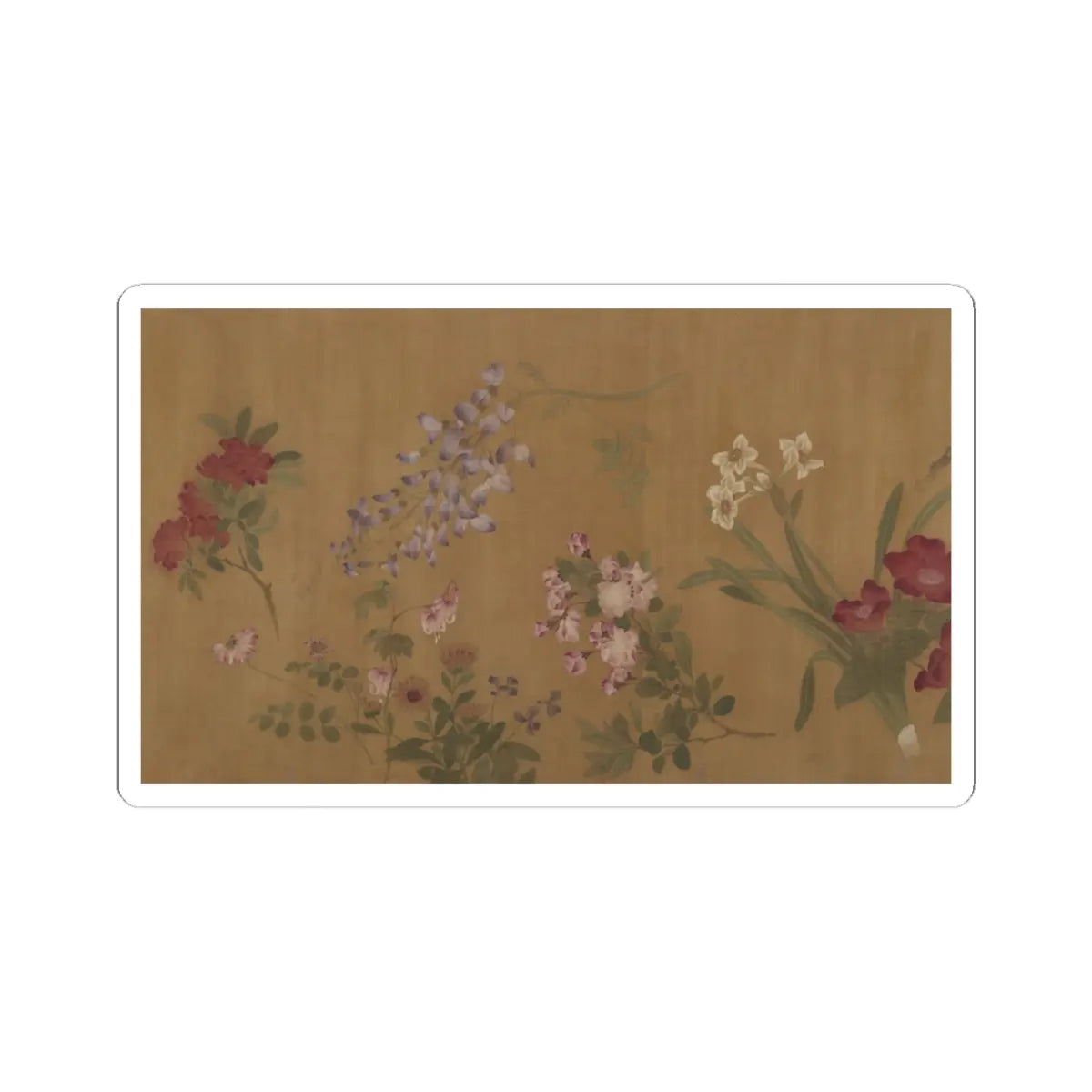 Wang Yuan - The Hundred Flowers - unknown v1 - STICKER Vinyl Kiss-Cut Decal