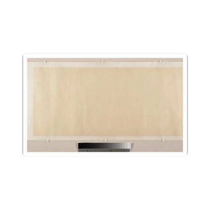 Blank cream paper panel with no painting, text or imagery, shown mounted within a white border.