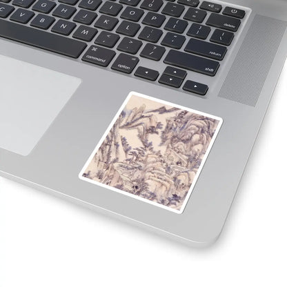 Wang Yuanqi - Landscape for Zhanting - dated 1710 v3 - STICKER Vinyl Kiss-Cut Decal