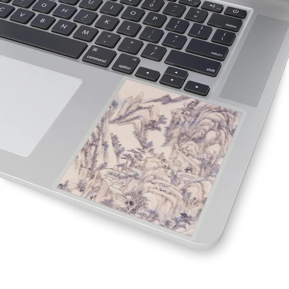 Wang Yuanqi - Landscape for Zhanting - dated 1710 v3 - STICKER Vinyl Kiss-Cut Decal