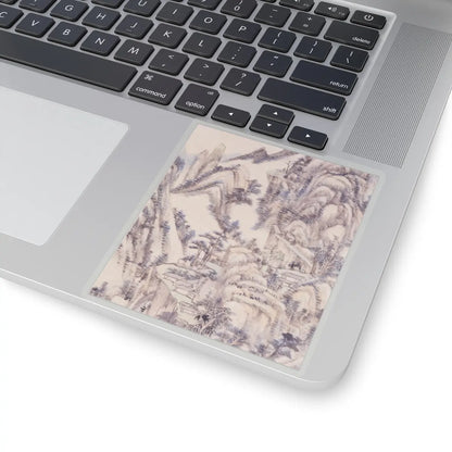 Wang Yuanqi - Landscape for Zhanting - dated 1710 v3 - STICKER Vinyl Kiss-Cut Decal