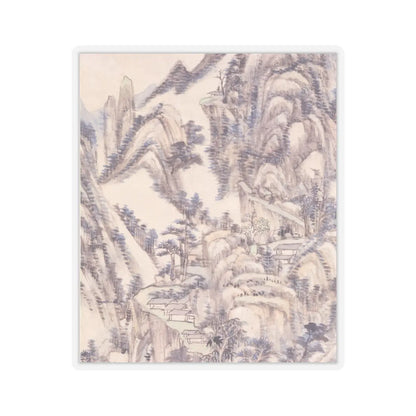 Wang Yuanqi - Landscape for Zhanting - dated 1710 v3 - STICKER Vinyl Kiss-Cut Decal