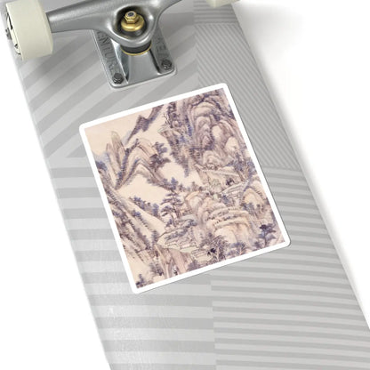 Wang Yuanqi - Landscape for Zhanting - dated 1710 v3 - STICKER Vinyl Kiss-Cut Decal