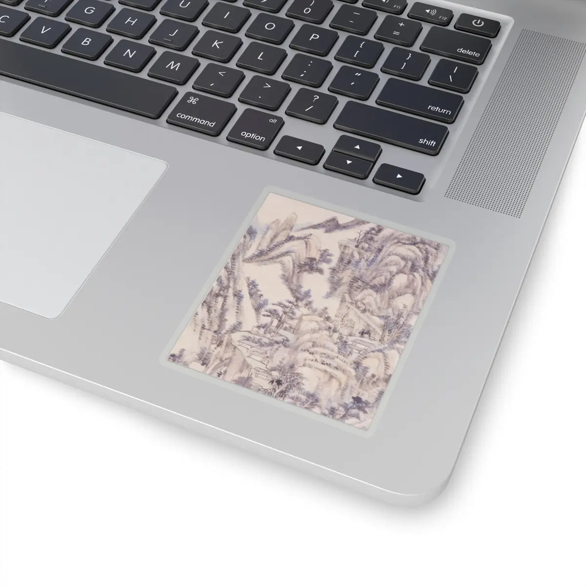 Wang Yuanqi - Landscape for Zhanting - dated 1710 v3 - STICKER Vinyl Kiss-Cut Decal