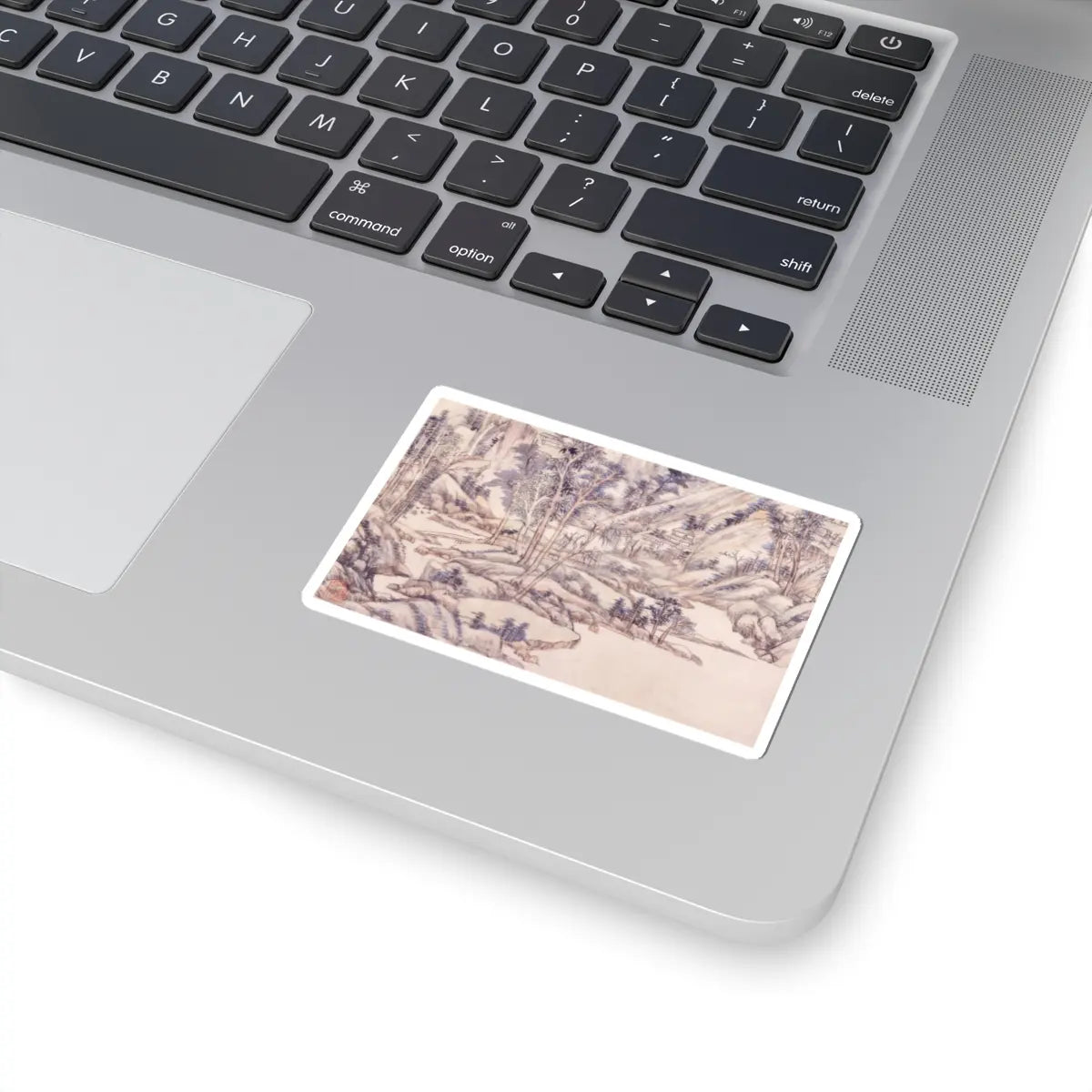 Wang Yuanqi - Landscape for Zhanting - dated 1710 v4 - STICKER Vinyl Kiss-Cut Decal