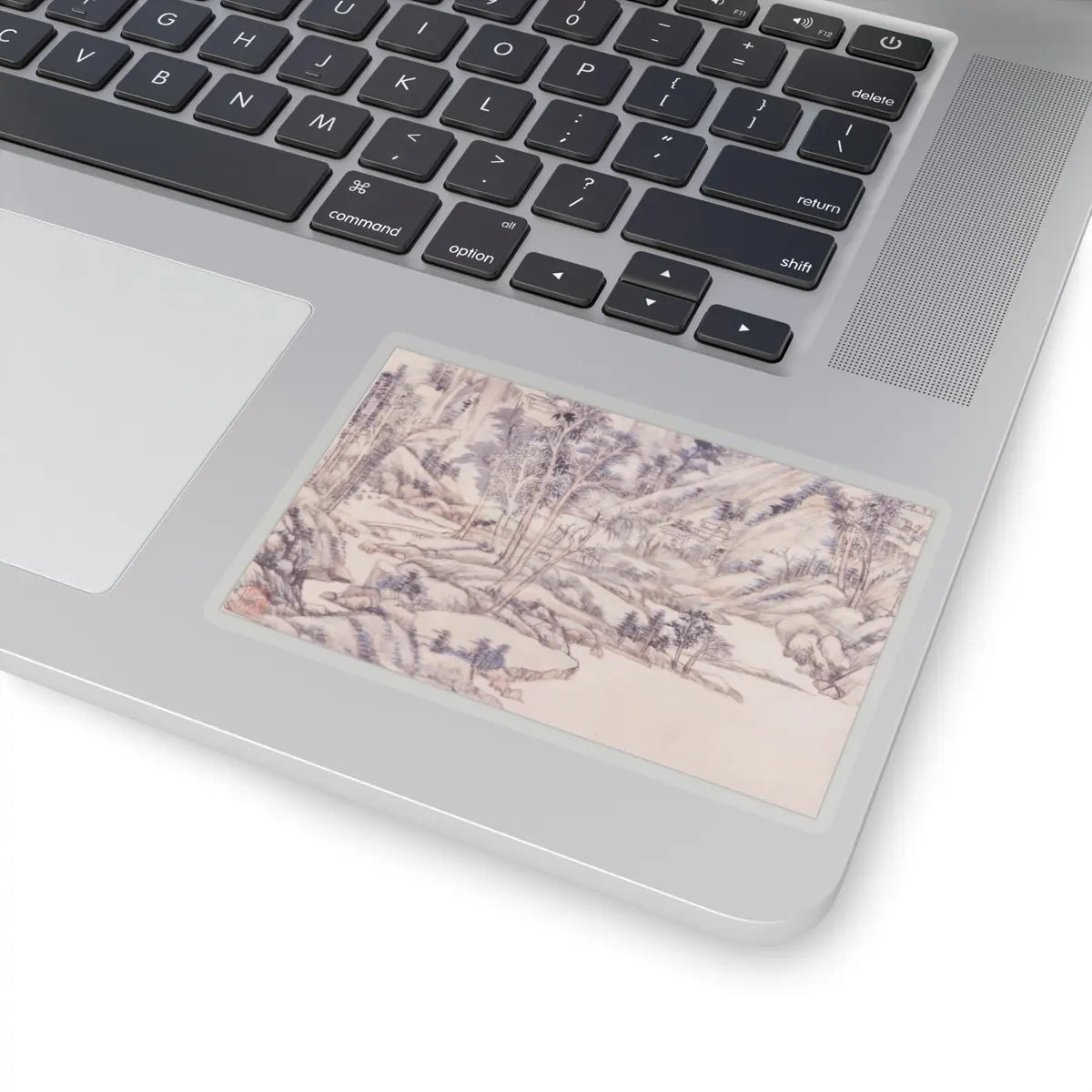 Wang Yuanqi - Landscape for Zhanting - dated 1710 v4 - STICKER Vinyl Kiss-Cut Decal