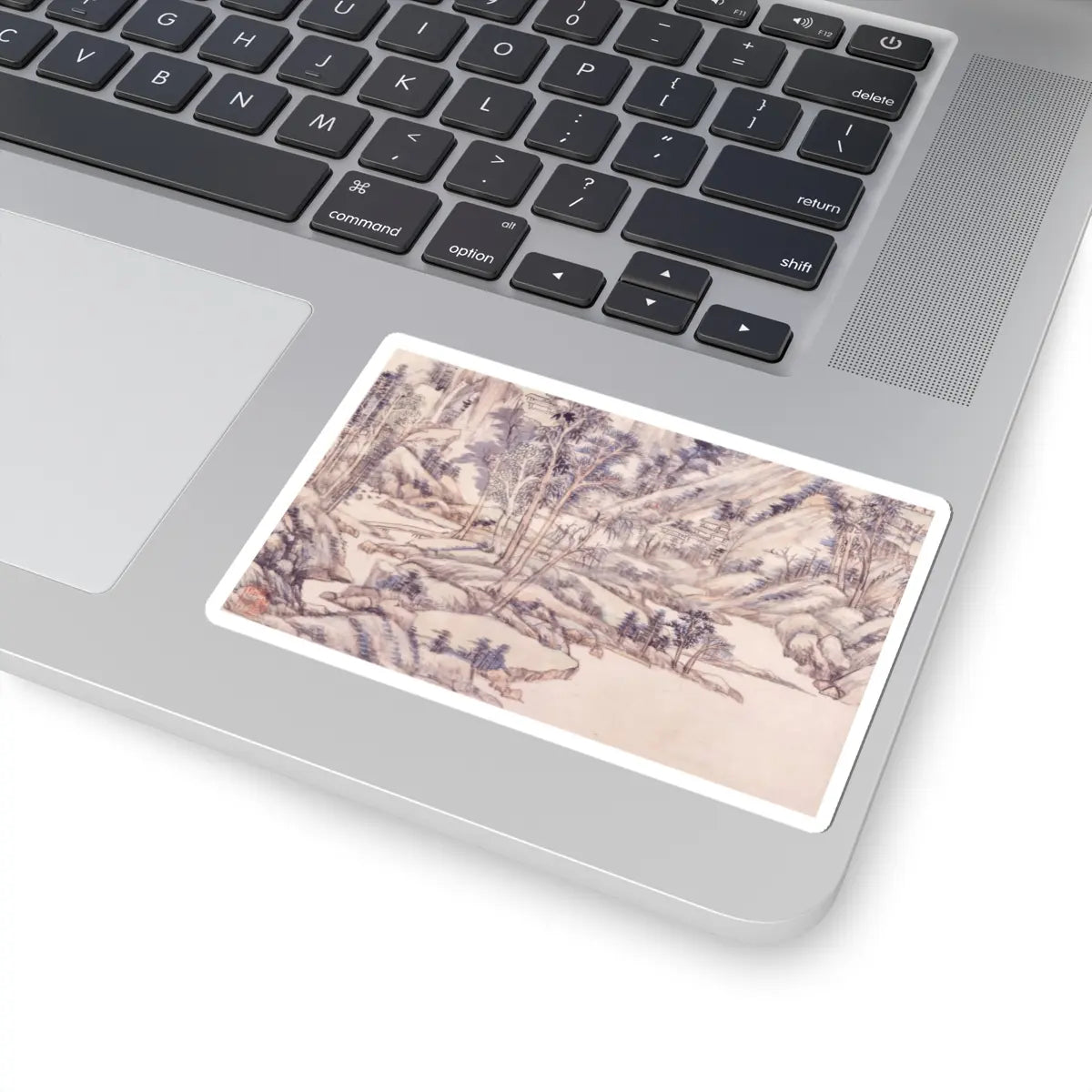 Wang Yuanqi - Landscape for Zhanting - dated 1710 v4 - STICKER Vinyl Kiss-Cut Decal
