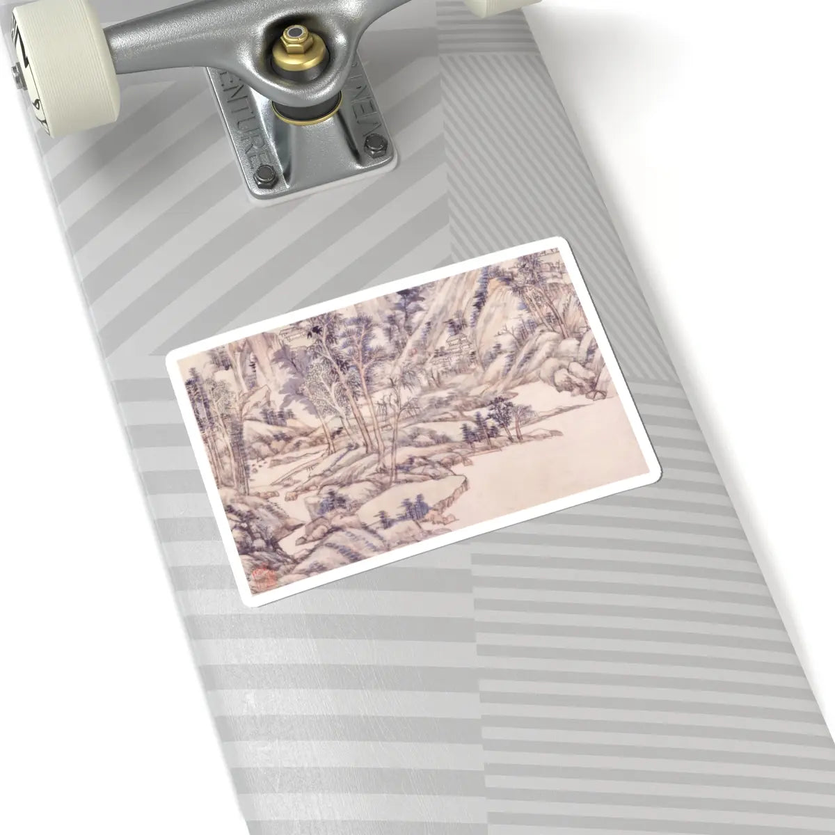 Wang Yuanqi - Landscape for Zhanting - dated 1710 v4 - STICKER Vinyl Kiss-Cut Decal
