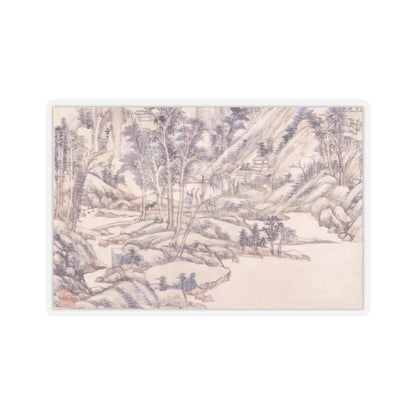 Wang Yuanqi - Landscape for Zhanting - dated 1710 v4 - STICKER Vinyl Kiss-Cut Decal