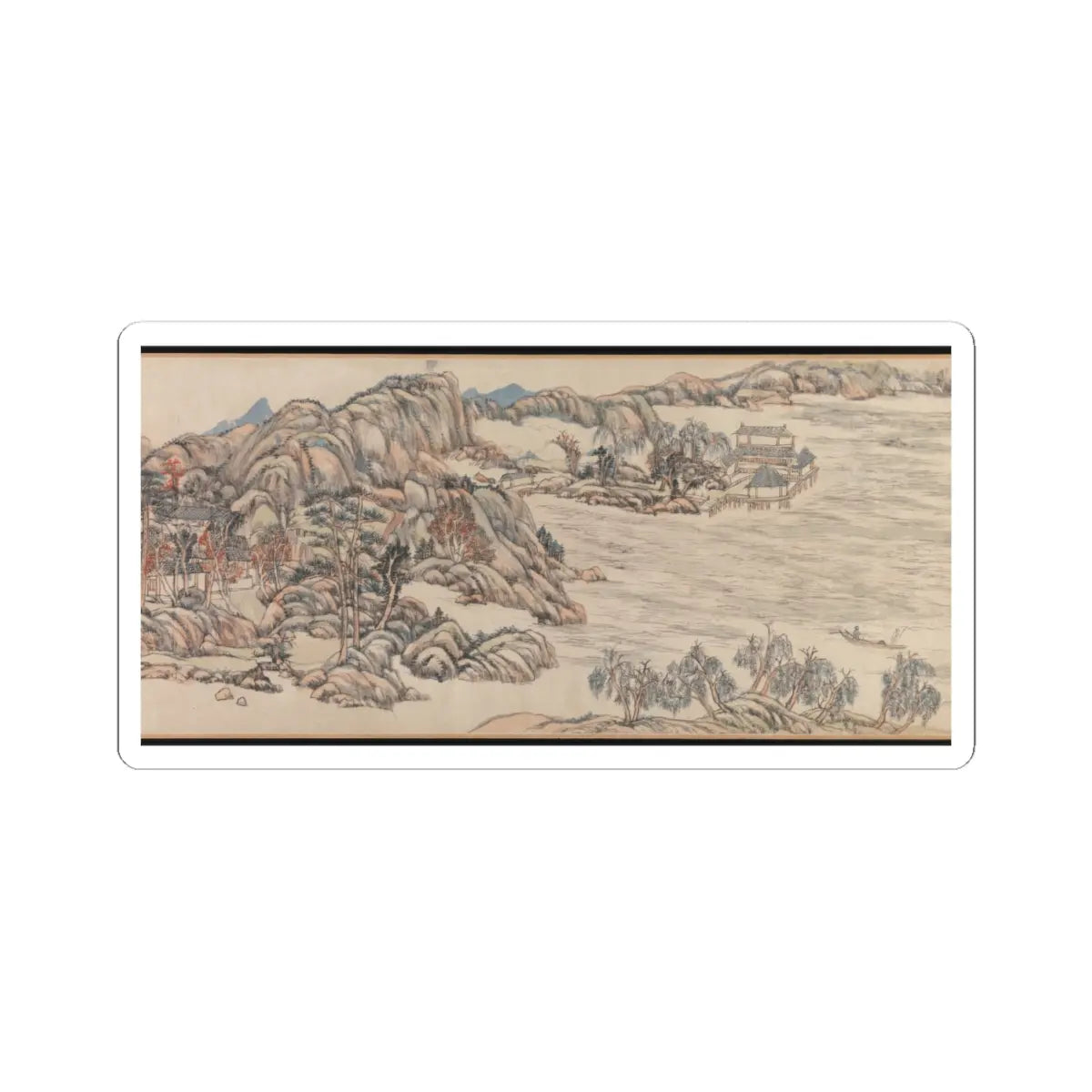 Wang Yuanqi - Wangchuan Villa - dated 1711 v12 - STICKER Vinyl Kiss-Cut Decal