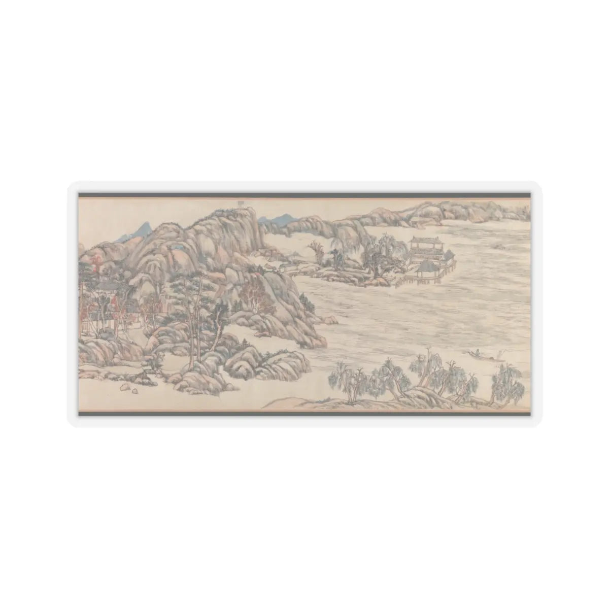Wang Yuanqi - Wangchuan Villa - dated 1711 v12 - STICKER Vinyl Kiss-Cut Decal