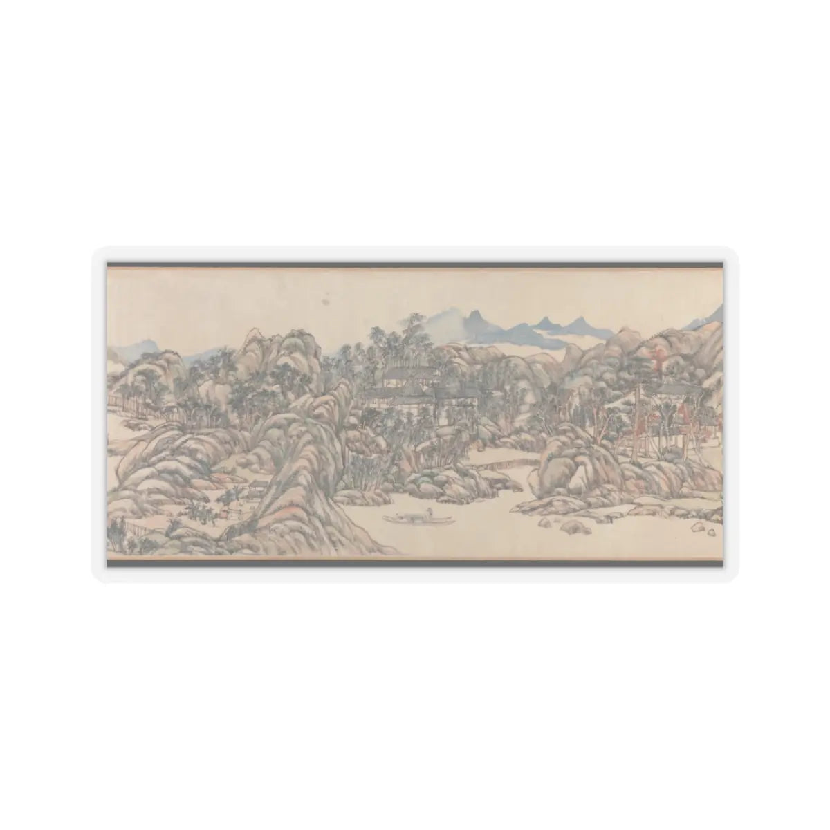 Wang Yuanqi - Wangchuan Villa - dated 1711 v13 - STICKER Vinyl Kiss-Cut Decal