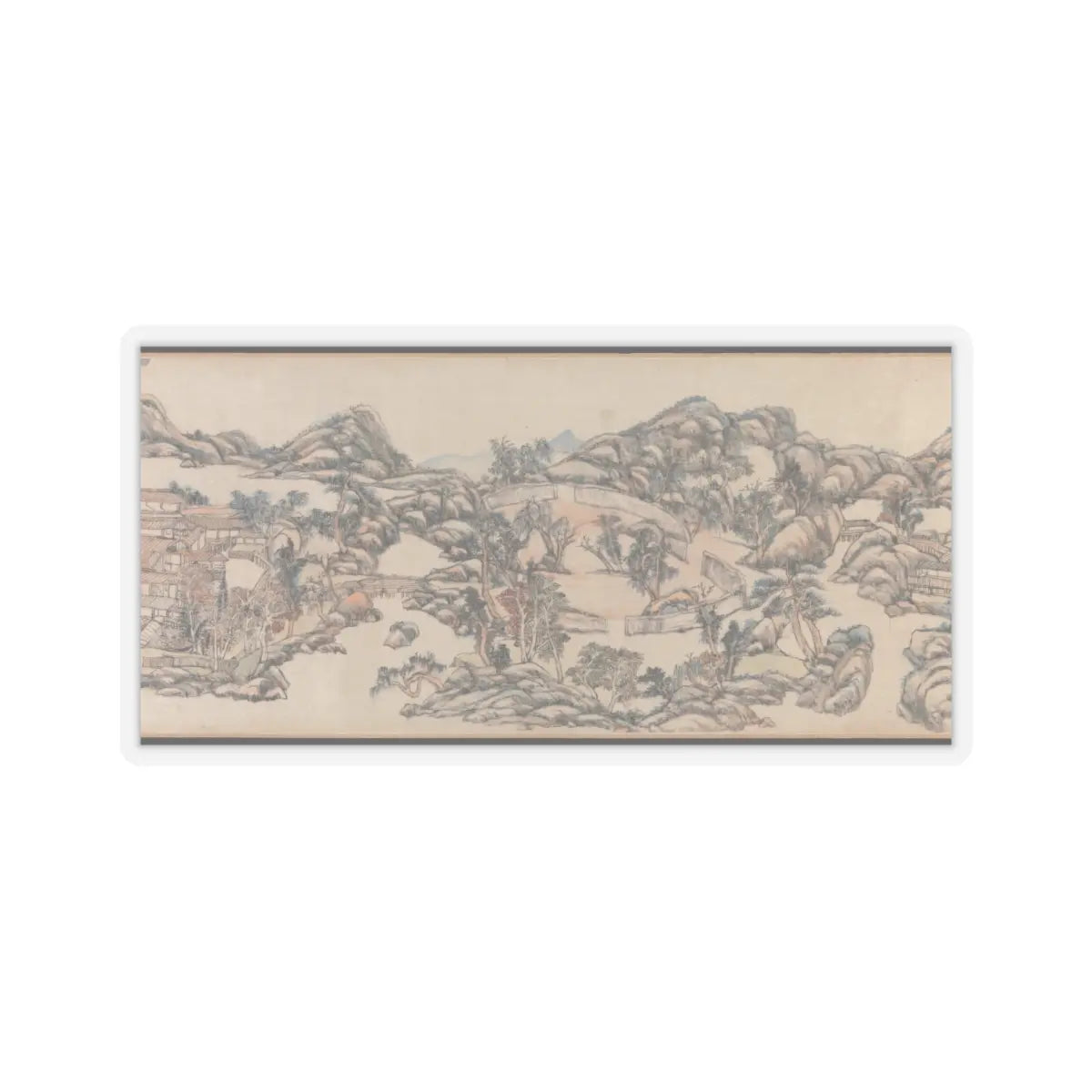 Wang Yuanqi - Wangchuan Villa - dated 1711 v7 - STICKER Vinyl Kiss-Cut Decal