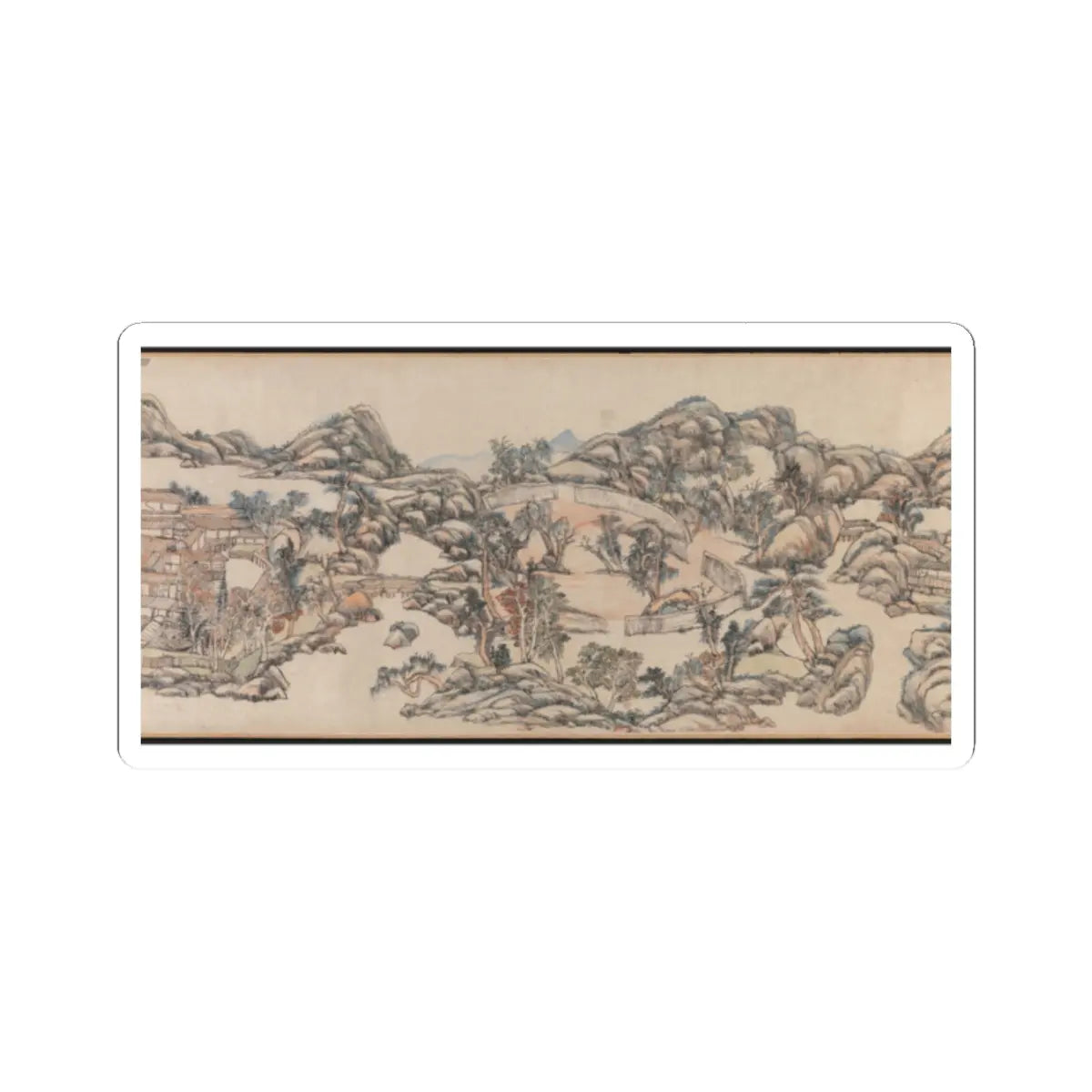 Wang Yuanqi - Wangchuan Villa - dated 1711 v7 - STICKER Vinyl Kiss-Cut Decal