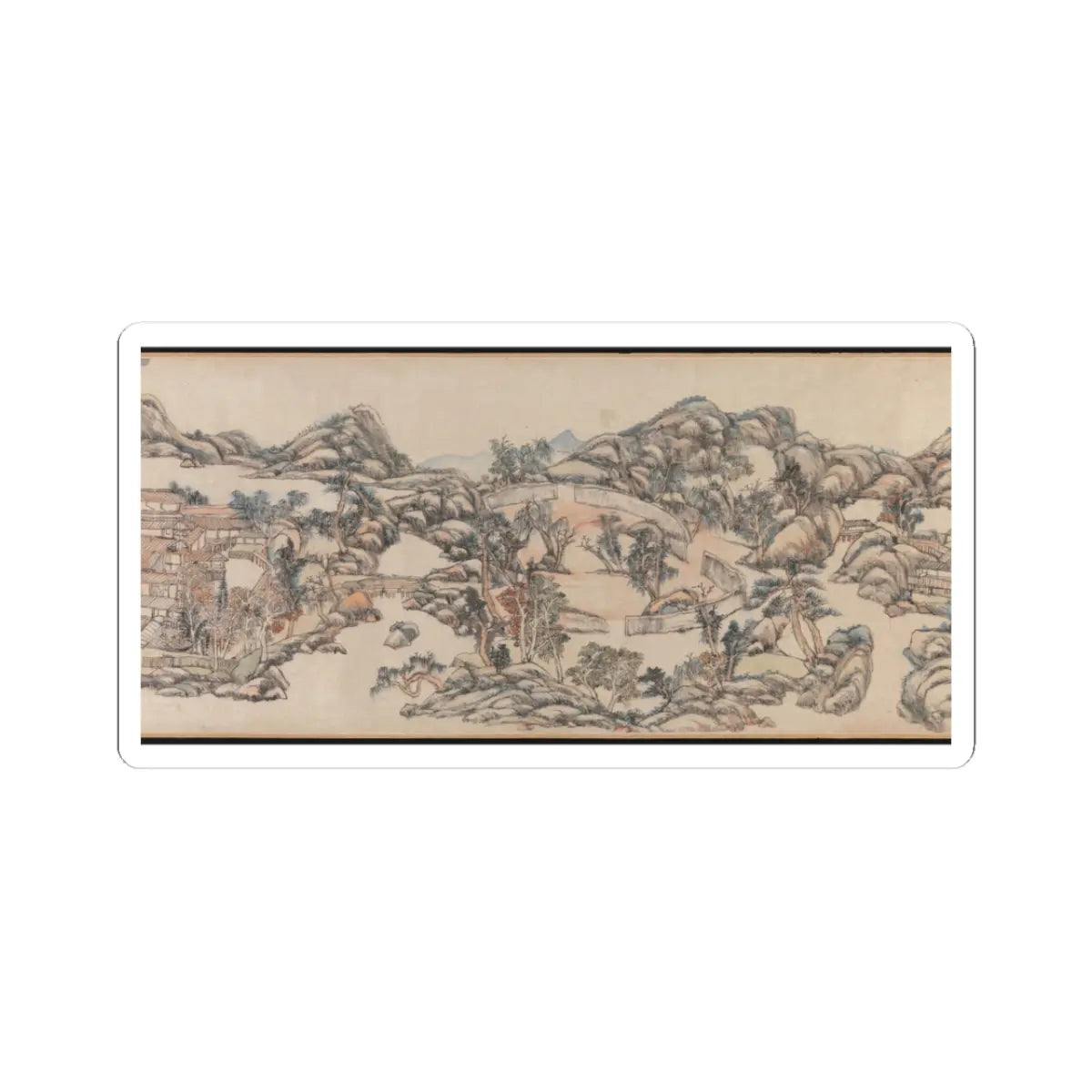 Wang Yuanqi - Wangchuan Villa - dated 1711 v7 - STICKER Vinyl Kiss-Cut Decal