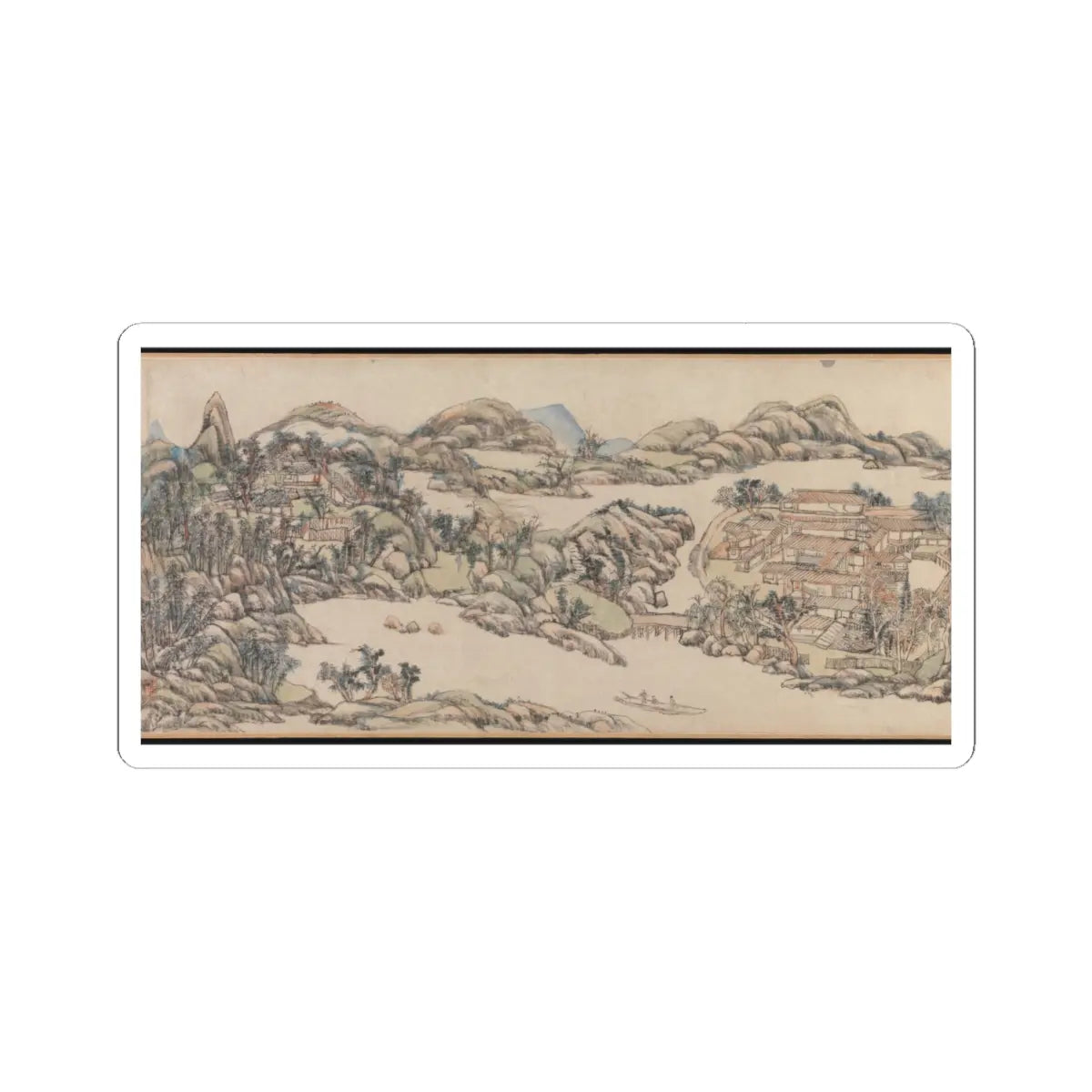 Wang Yuanqi - Wangchuan Villa - dated 1711 v8 - STICKER Vinyl Kiss-Cut Decal