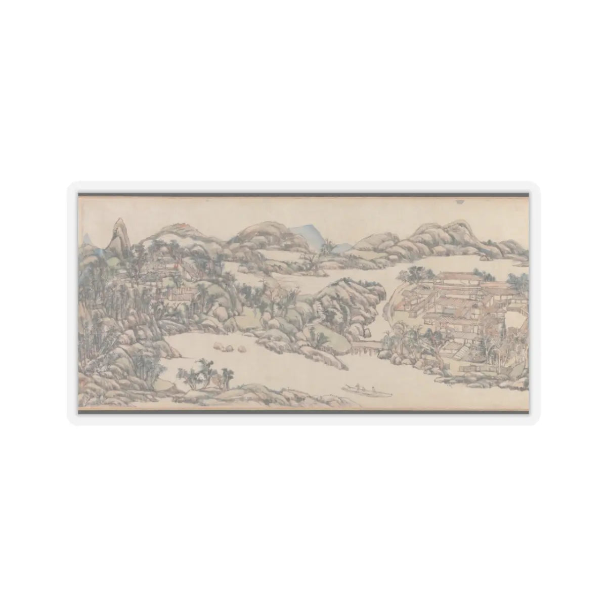 Wang Yuanqi - Wangchuan Villa - dated 1711 v8 - STICKER Vinyl Kiss-Cut Decal