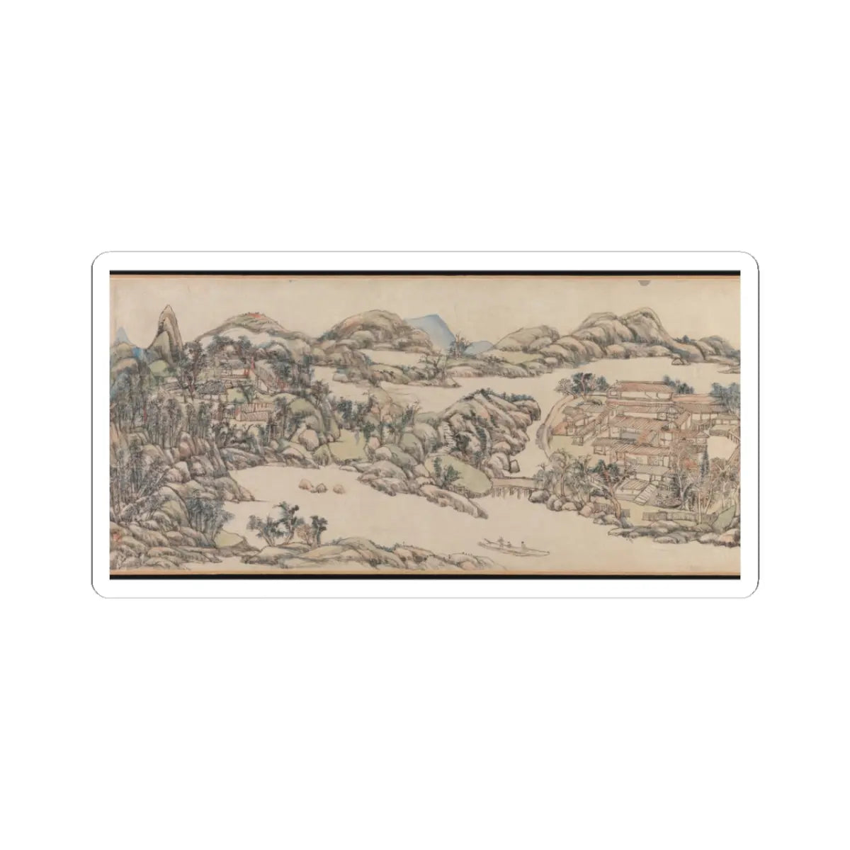 Wang Yuanqi - Wangchuan Villa - dated 1711 v8 - STICKER Vinyl Kiss-Cut Decal