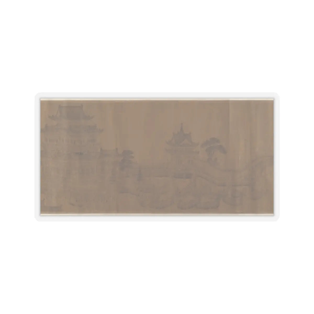 Wang Zhenpeng - Dragon Boat Regatta on Jinming Lake - 14th century () v8 - STICKER Vinyl Kiss-Cut Decal