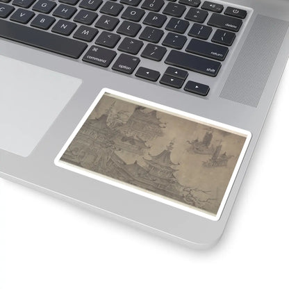 Wang Zhenpeng - The Daming Palace - early 15th century v1 - STICKER Vinyl Kiss-Cut Decal