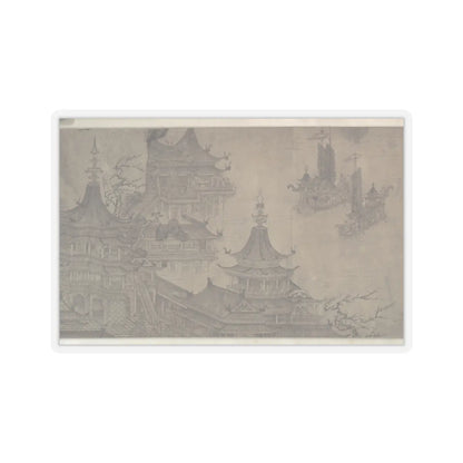 Wang Zhenpeng - The Daming Palace - early 15th century v1 - STICKER Vinyl Kiss-Cut Decal