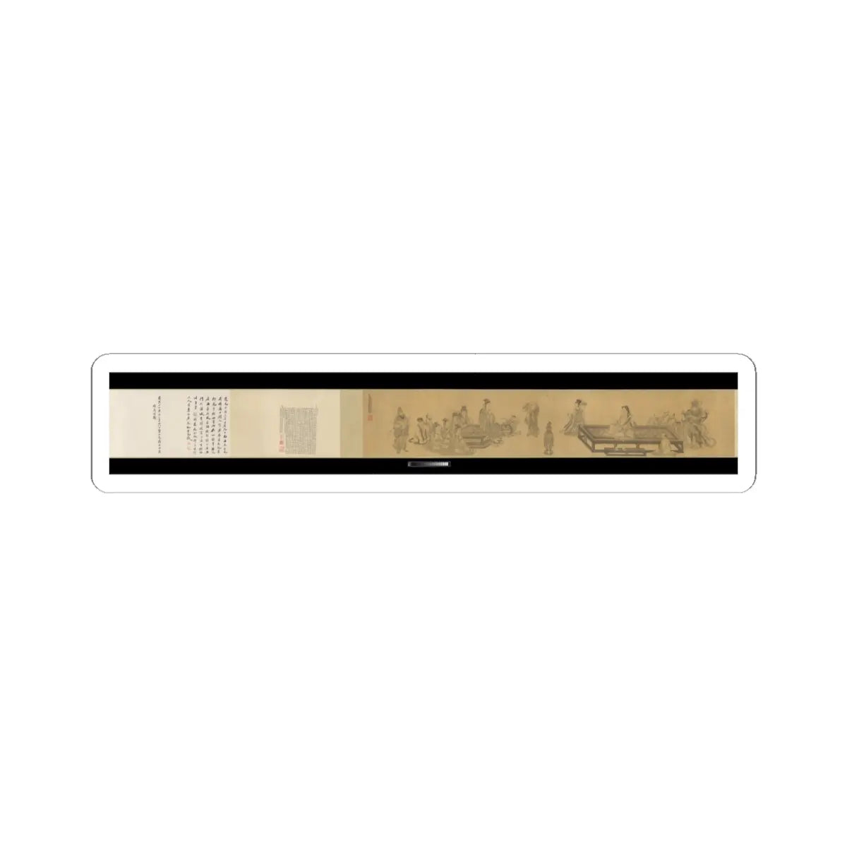 Wang Zhenpeng - Vimalakirti and the Doctrine of Nonduality - dated 1308 v10 - STICKER Vinyl Kiss-Cut Decal