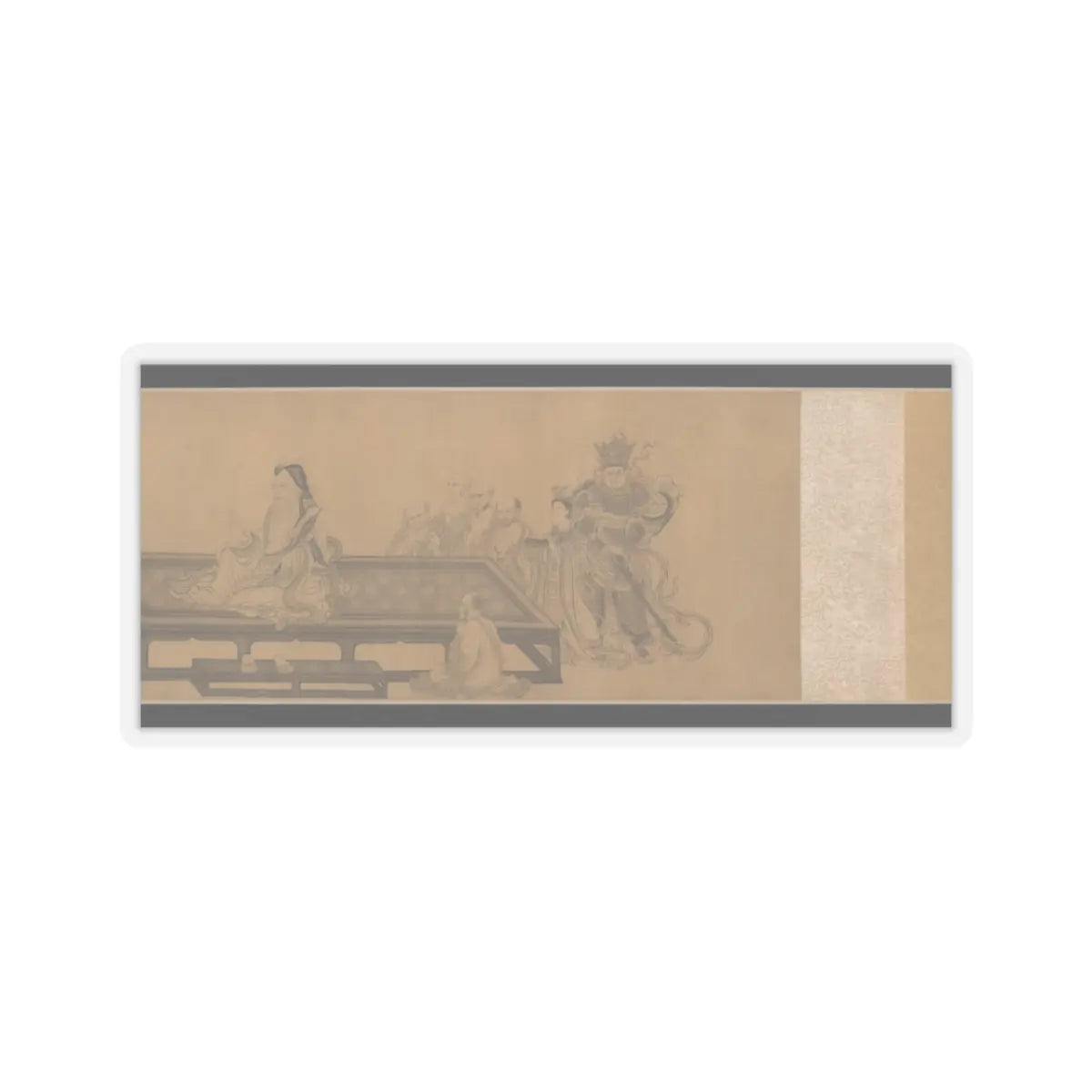 Wang Zhenpeng - Vimalakirti and the Doctrine of Nonduality - dated 1308 v5 - STICKER Vinyl Kiss-Cut Decal