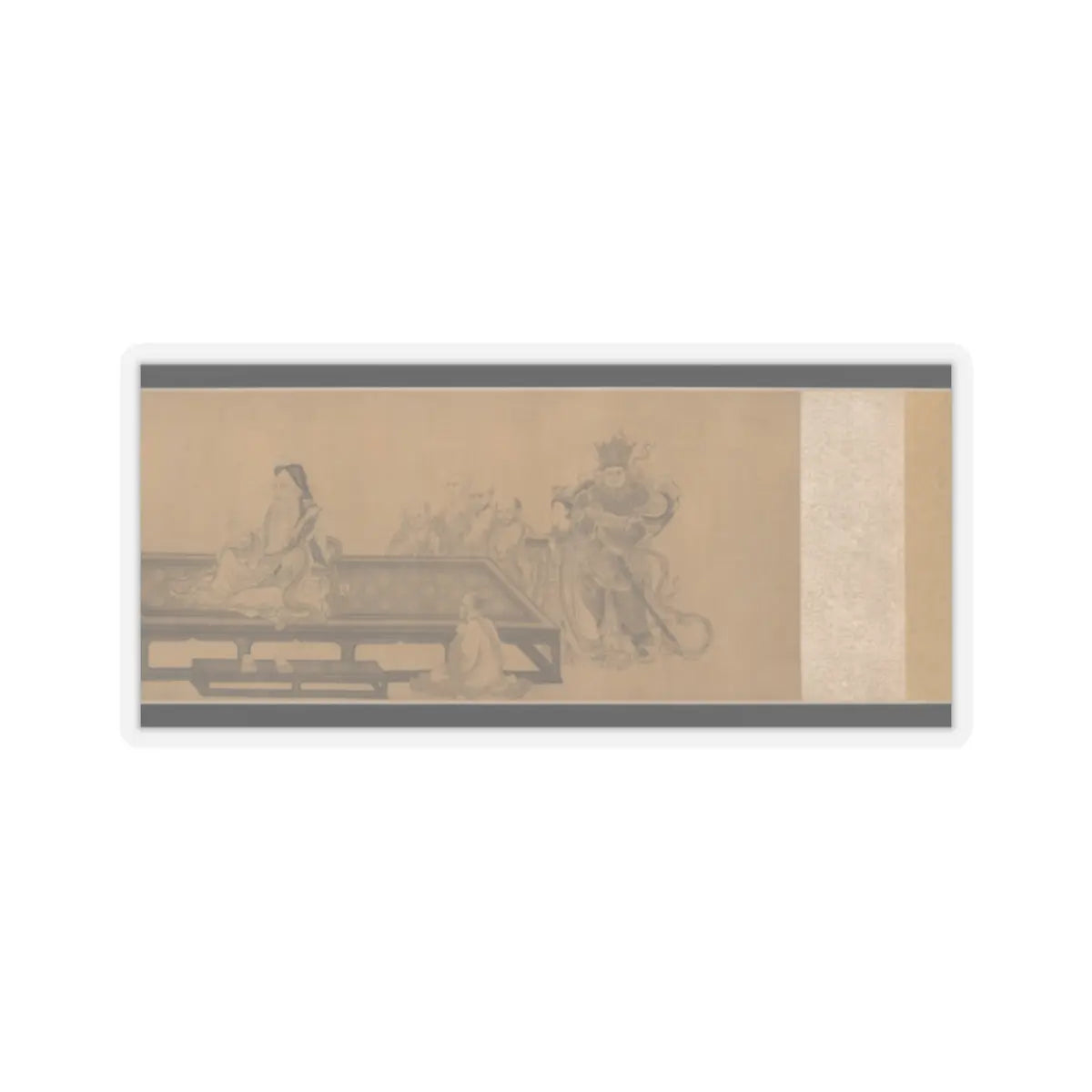 Wang Zhenpeng - Vimalakirti and the Doctrine of Nonduality - dated 1308 v5 - STICKER Vinyl Kiss-Cut Decal