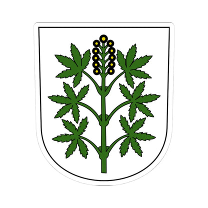 Wangen-Brüttisellen-blazon (Switzerland) (Coat of Arms) STICKER Vinyl Kiss-Cut Decal 4 Inch White - The Sticker Space