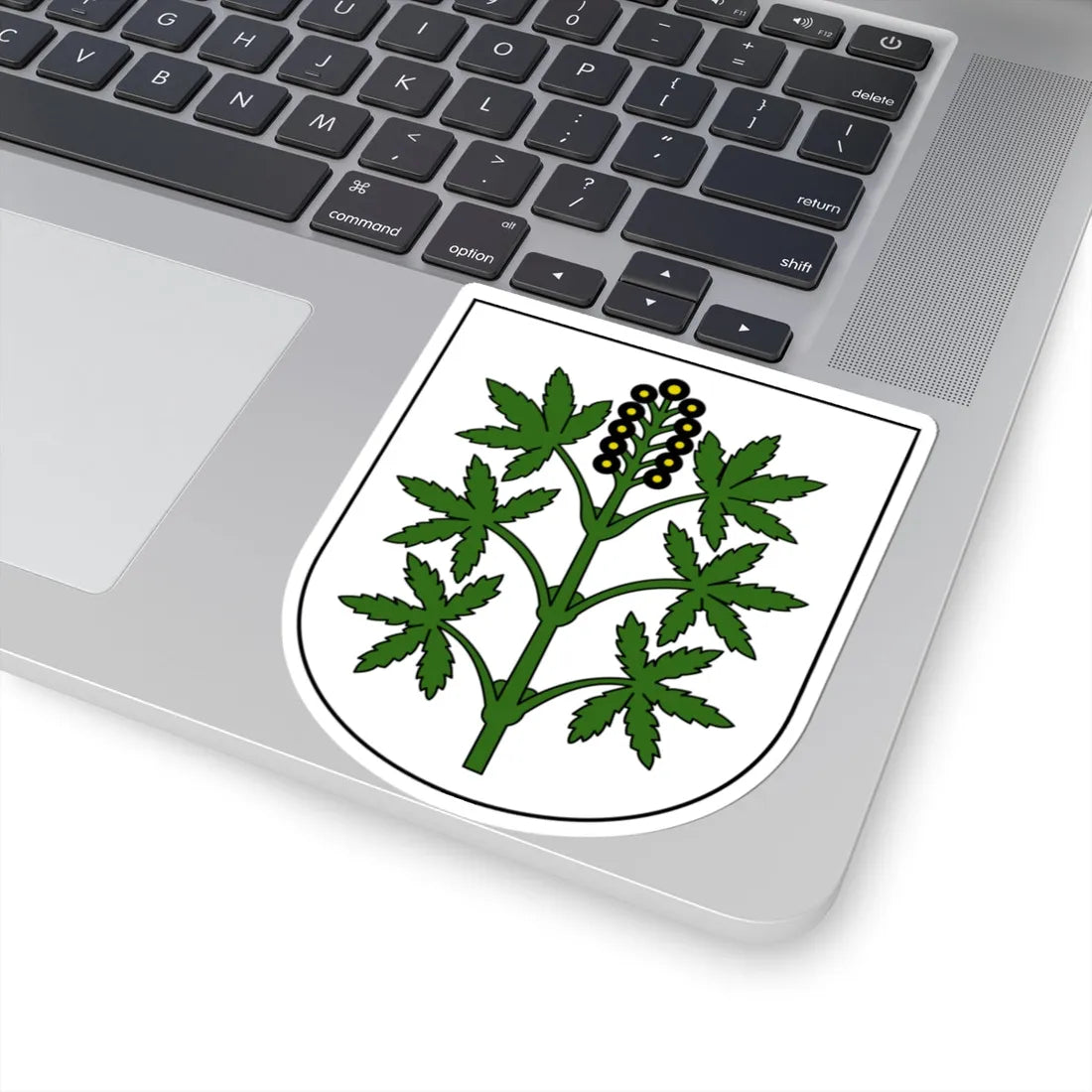 Wangen-Brüttisellen-blazon (Switzerland) (Coat of Arms) STICKER Vinyl Kiss-Cut Decal - The Sticker Space