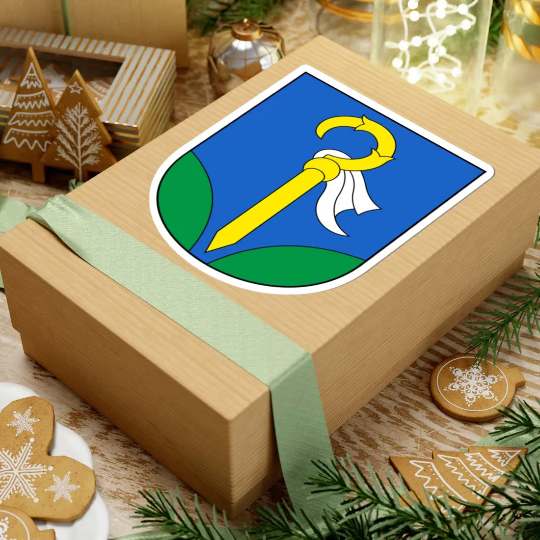 Wangen SZ-blazon (Switzerland) (Coat of Arms) STICKER Vinyl Kiss-Cut Decal - The Sticker Space