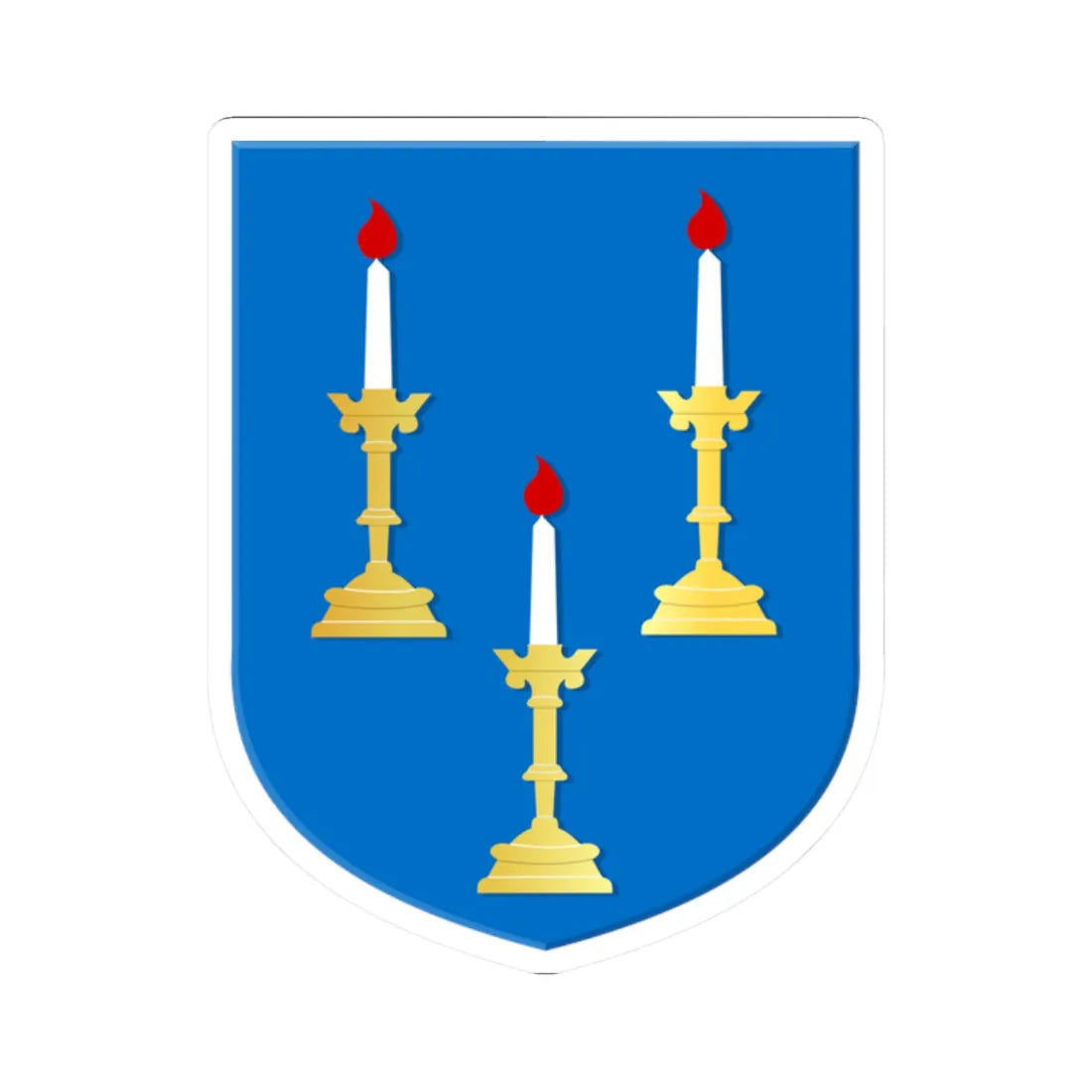 Wanneperveen wapen (Netherlands) (Coat of Arms) STICKER Vinyl Kiss-Cut Decal 2 Inch White - The Sticker Space