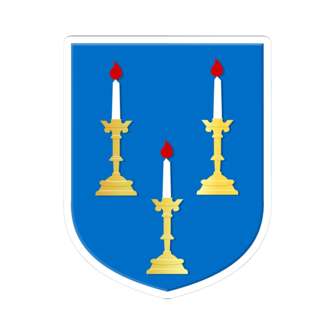 Wanneperveen wapen (Netherlands) (Coat of Arms) STICKER Vinyl Kiss-Cut Decal 3 Inch White - The Sticker Space