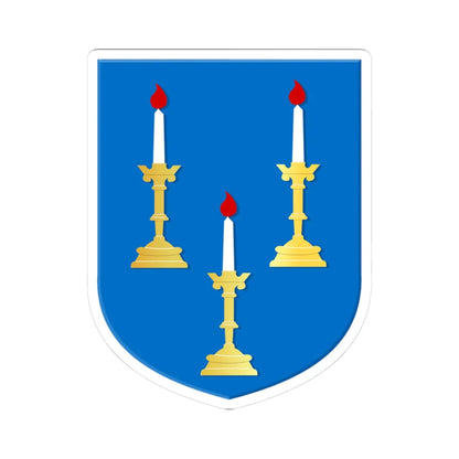 Wanneperveen wapen (Netherlands) (Coat of Arms) STICKER Vinyl Kiss-Cut Decal 3 Inch White - The Sticker Space