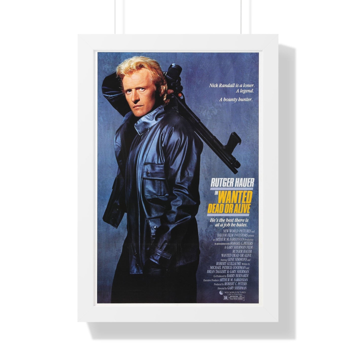 WANTED DEAD OR ALIVE 1986 - Framed Movie Poster-16″ x 24″-The Sticker Space