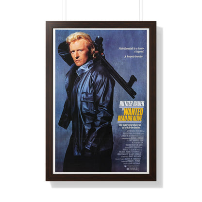 WANTED DEAD OR ALIVE 1986 - Framed Movie Poster-20" x 30"-The Sticker Space