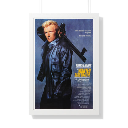 WANTED DEAD OR ALIVE 1986 - Framed Movie Poster-20" x 30"-The Sticker Space