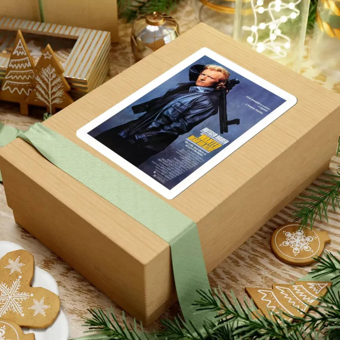 WANTED DEAD OR ALIVE 1986 Movie Poster - STICKER Vinyl Kiss-Cut Decal - The Sticker Space