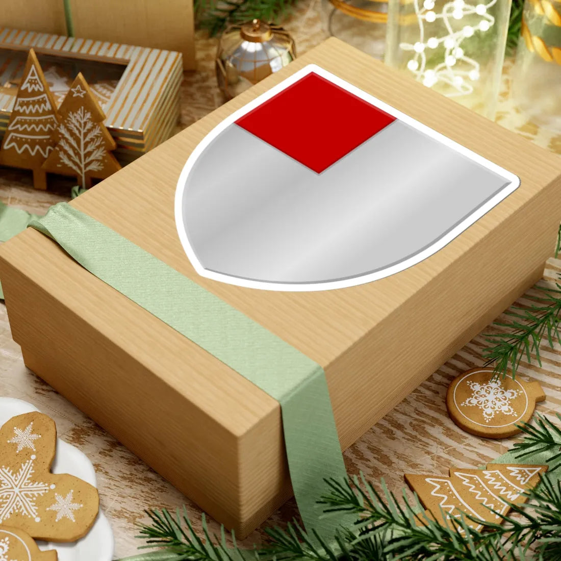 Wanze wapen (Belgium) (Coat of Arms) STICKER Vinyl Kiss-Cut Decal - The Sticker Space