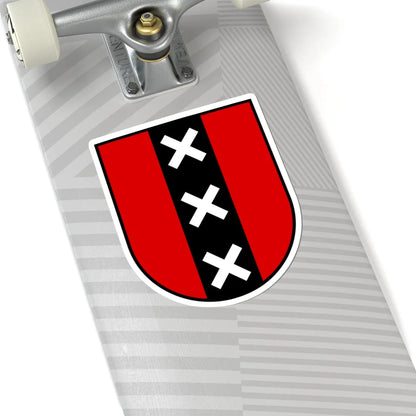 Wapen Amsterdam (Netherlands) (Coat of Arms) STICKER Vinyl Kiss-Cut Decal - The Sticker Space