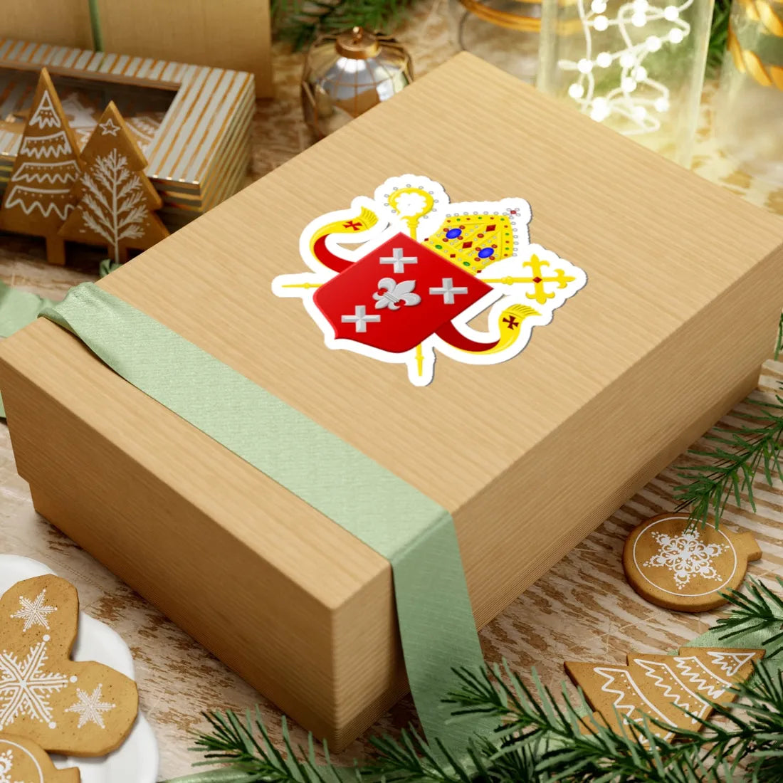 Wapen bisdom Breda (Netherlands) (Coat of Arms) STICKER Vinyl Kiss-Cut Decal - The Sticker Space