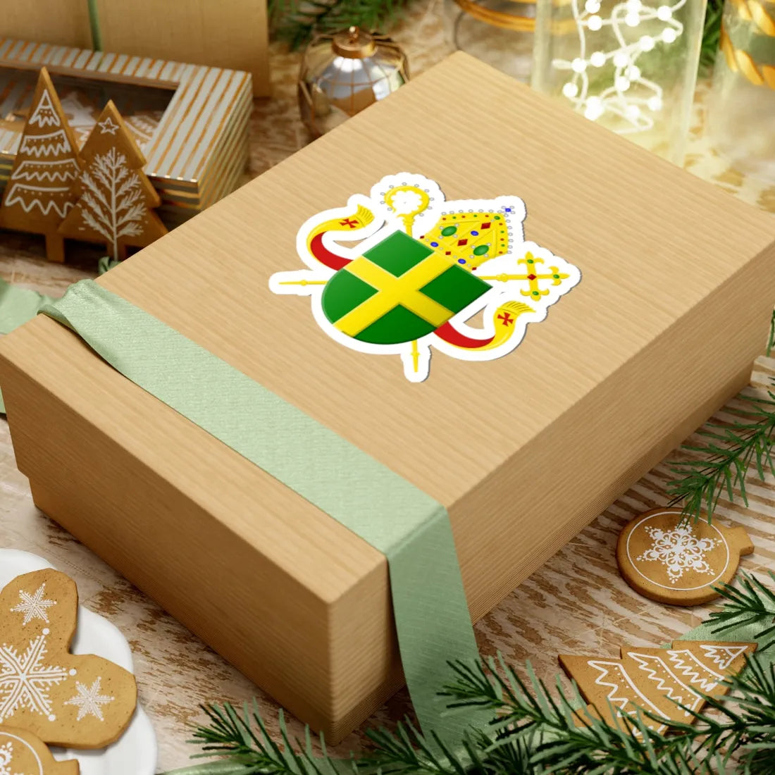 Wapen bisdom Groningen-Leeuwarden (Netherlands) (Coat of Arms) STICKER Vinyl Kiss-Cut Decal - The Sticker Space