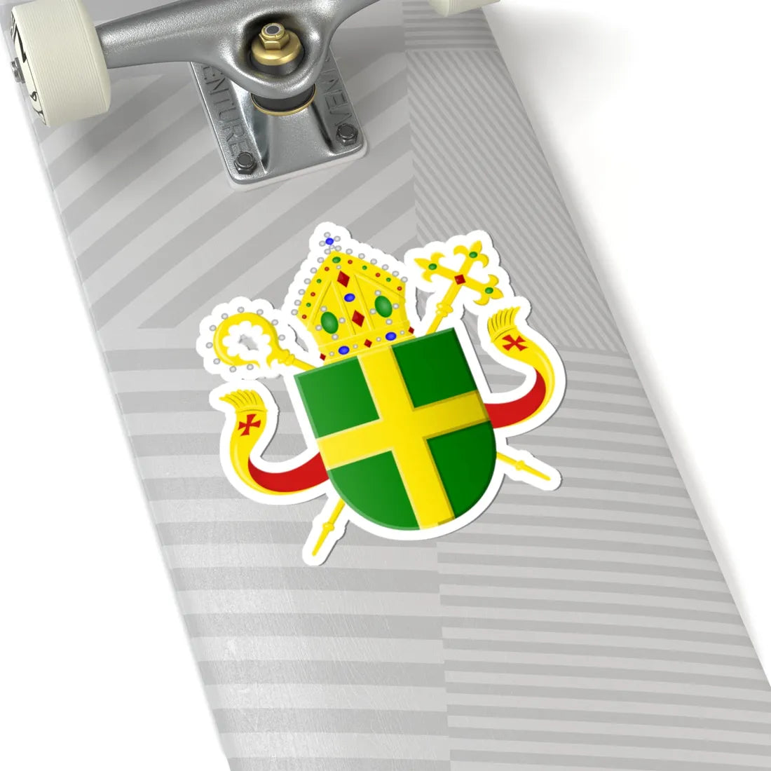 Wapen bisdom Groningen-Leeuwarden (Netherlands) (Coat of Arms) STICKER Vinyl Kiss-Cut Decal - The Sticker Space