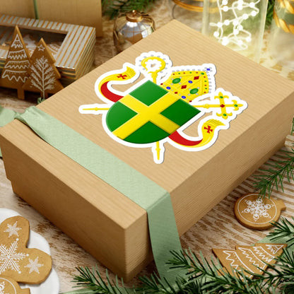 Wapen bisdom Groningen-Leeuwarden (Netherlands) (Coat of Arms) STICKER Vinyl Kiss-Cut Decal - The Sticker Space