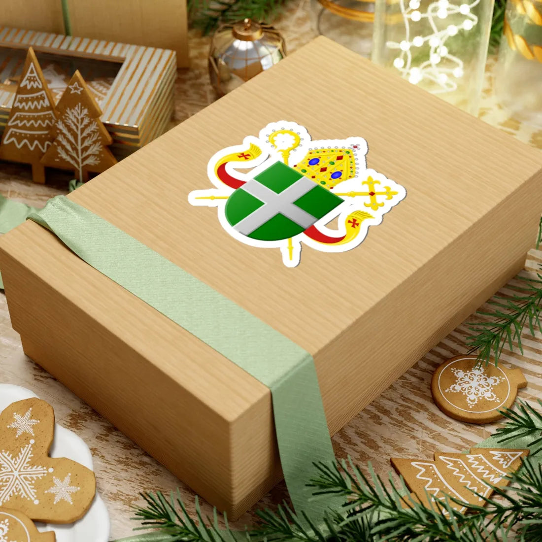 Wapen bisdom Groningen (Netherlands) (Coat of Arms) STICKER Vinyl Kiss-Cut Decal - The Sticker Space